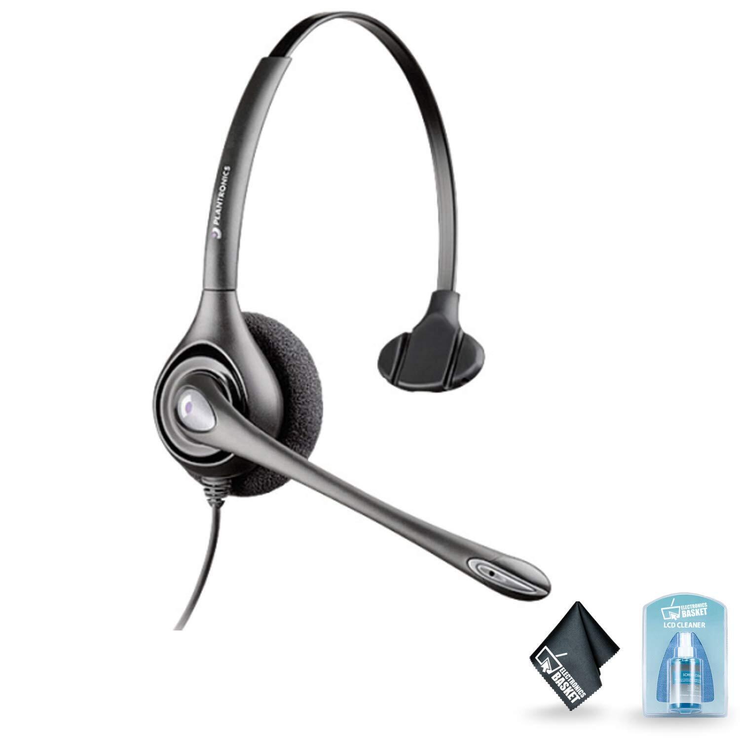 Plantronics H251H SupraPlus Wideband Monaural Headset with Accessories
