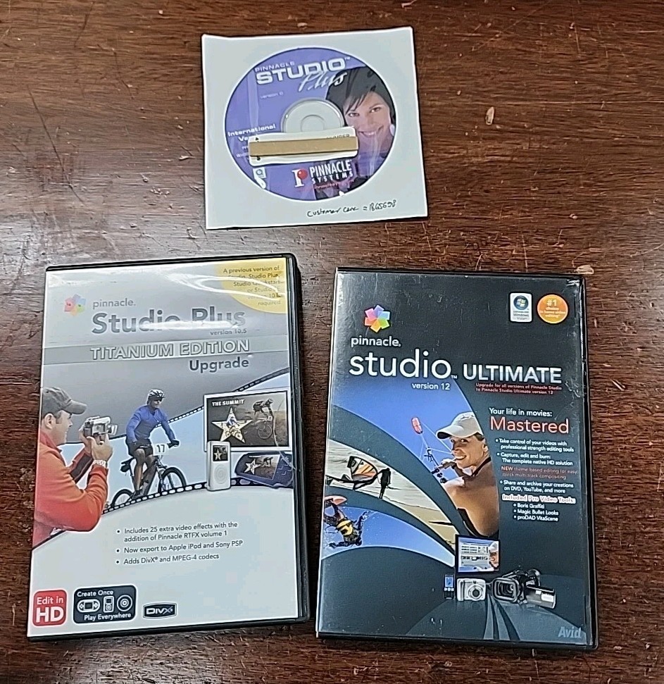 PINNACLE STUDIO ULTIMATE Version 9.3/10.5 & 12 International Versions
