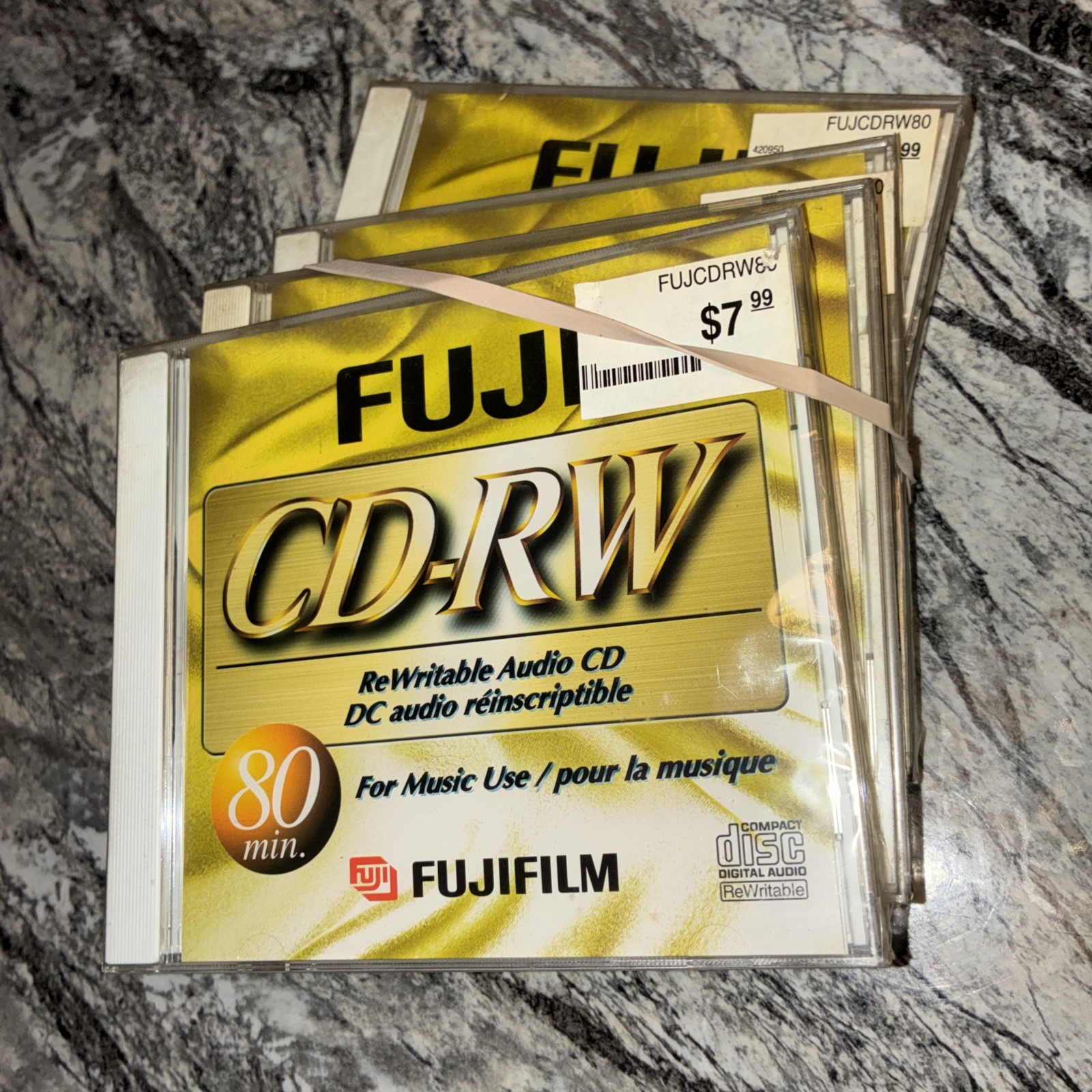Fuji 5-Pack 80 Minute CD-RwDiscs