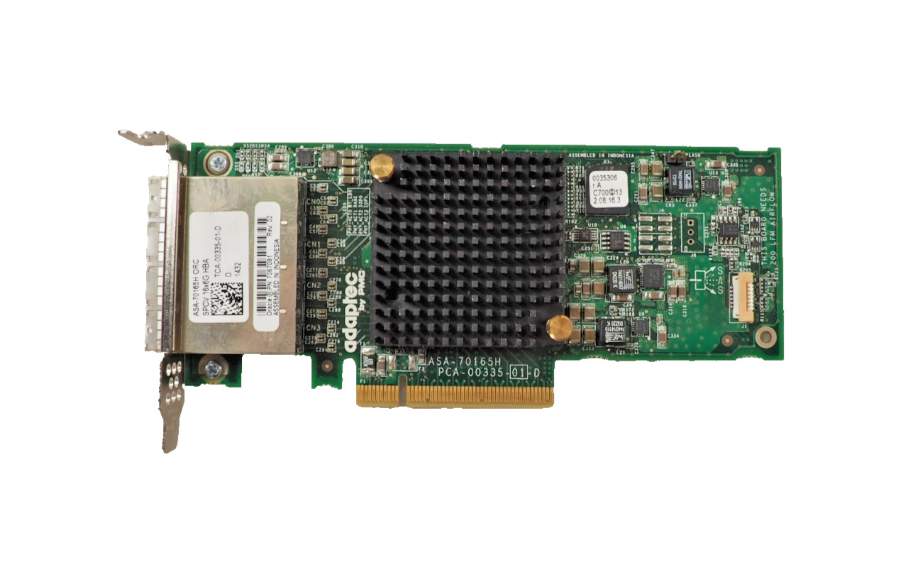 ADAPTEC Sun Oracle 7067091 16-Port 6Gbps ASA-70165H PCA-00335-01-D SAS Card