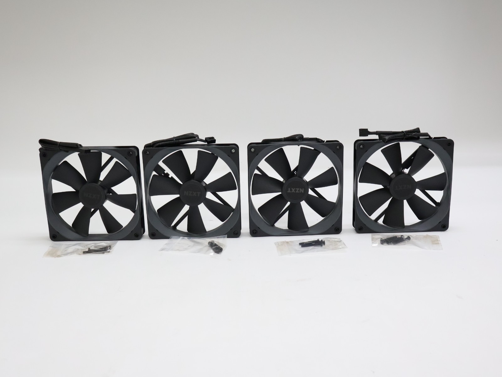 Lot of 4 NZXT AER P RF-AP140-FP 140mm Gaming Computer Case Fan
