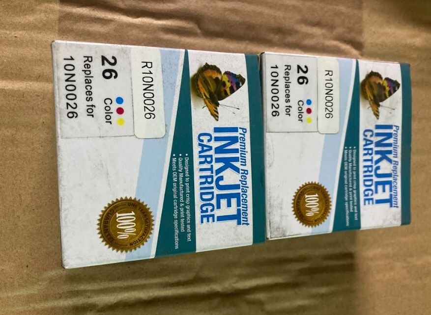 New 2PK #26 Color  Ink Cartridge for Lexmark  X1150/ X75 PrintTrio/ X1185/ X1270