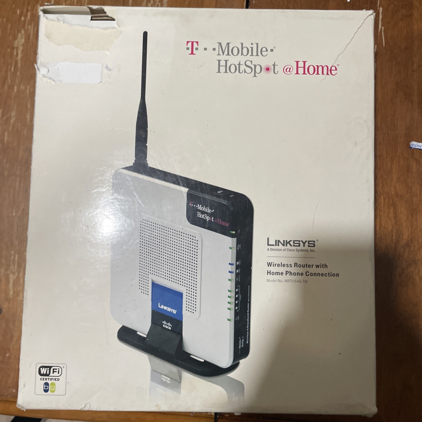 T-MOBILE HOTSPOT@HOME LINKSYS WIRELESS ROUTER PHONE WRTU54G-TM URU2-2