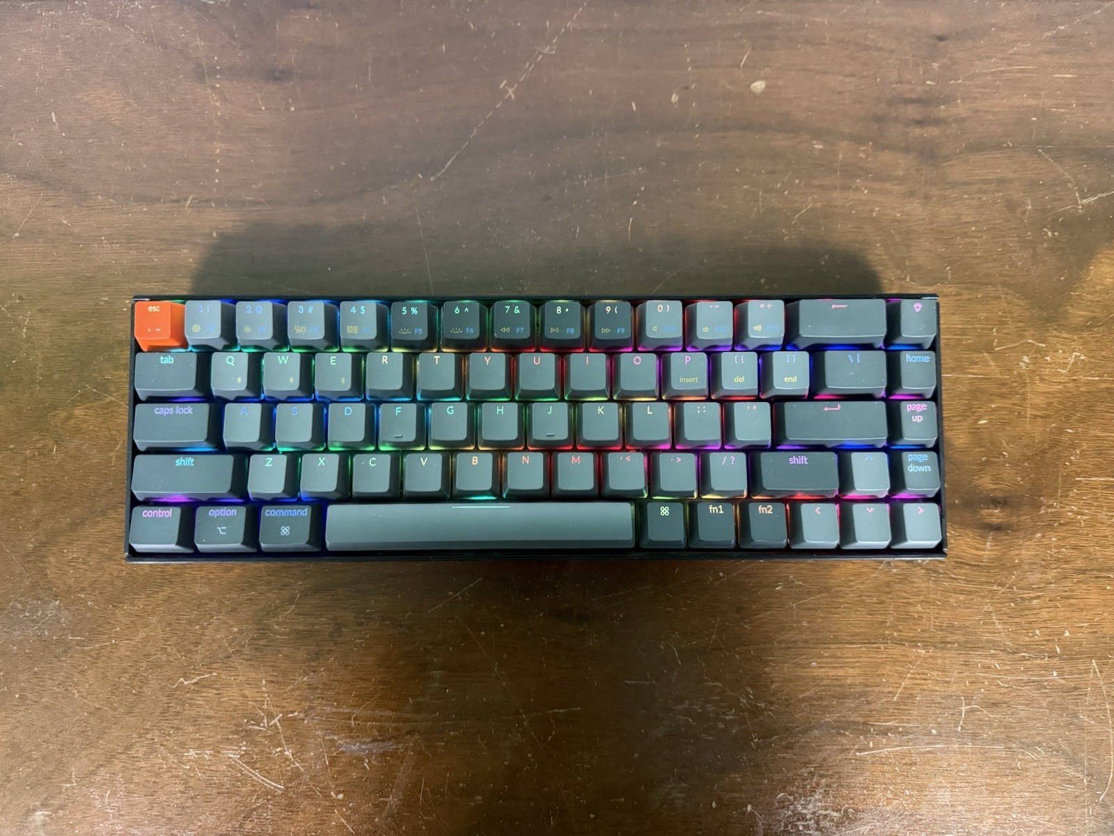 Keychron K6 Keyboard 68 Key RGB Backlight - Gateron G Pro Mechanical Blue Switch
