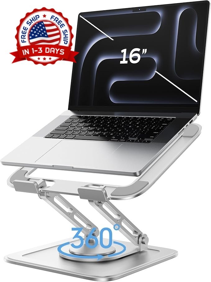 Soporte ajustable aluminio para ordenador computadora portátil multiángul laptop