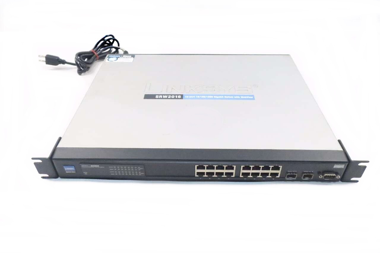 Linksys SRW2016 16-Port 10/100/1000 Gigabit Switch