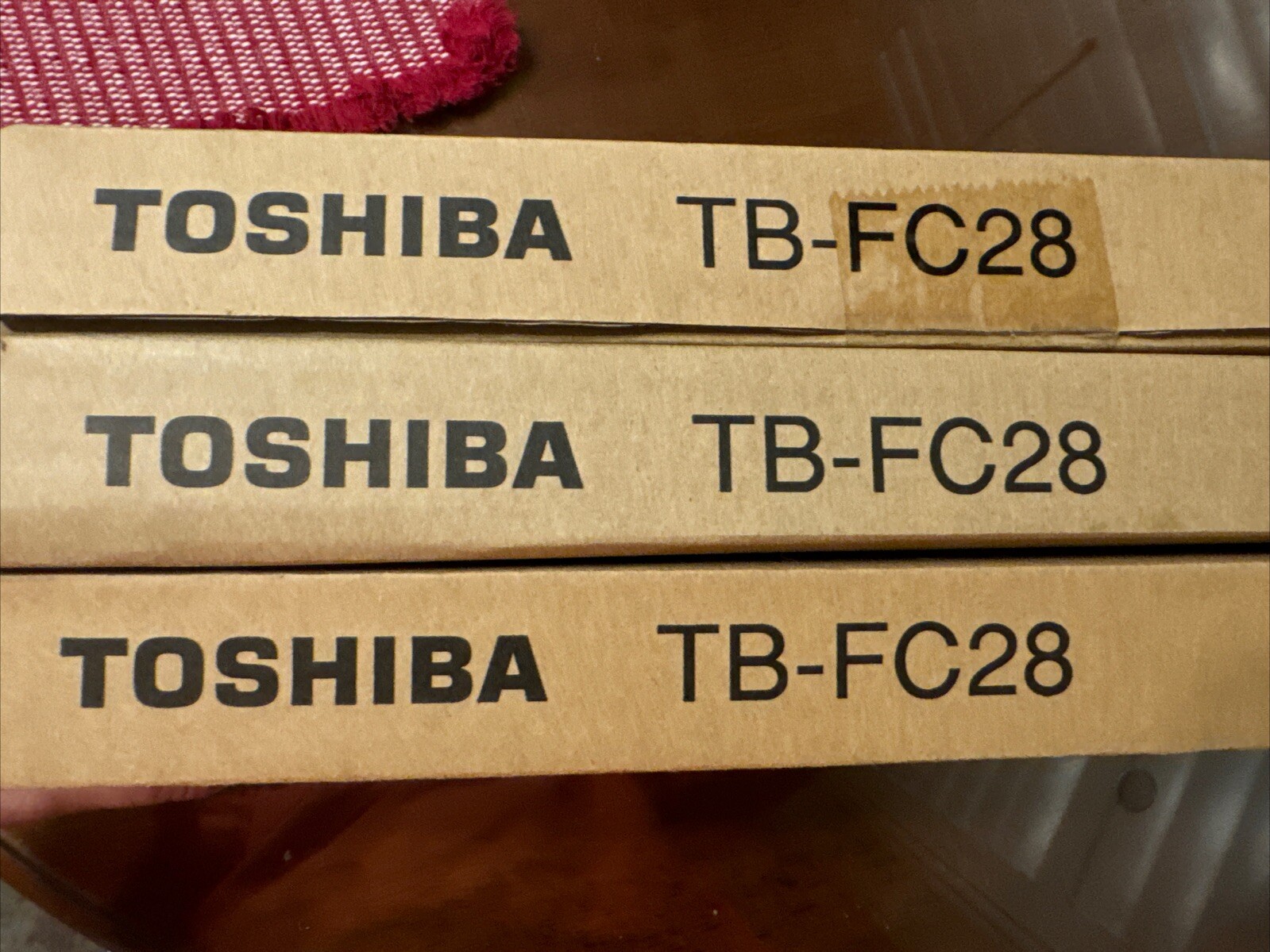 THREE (3) New Genuine Factory Sealed Toshiba TB-FC28