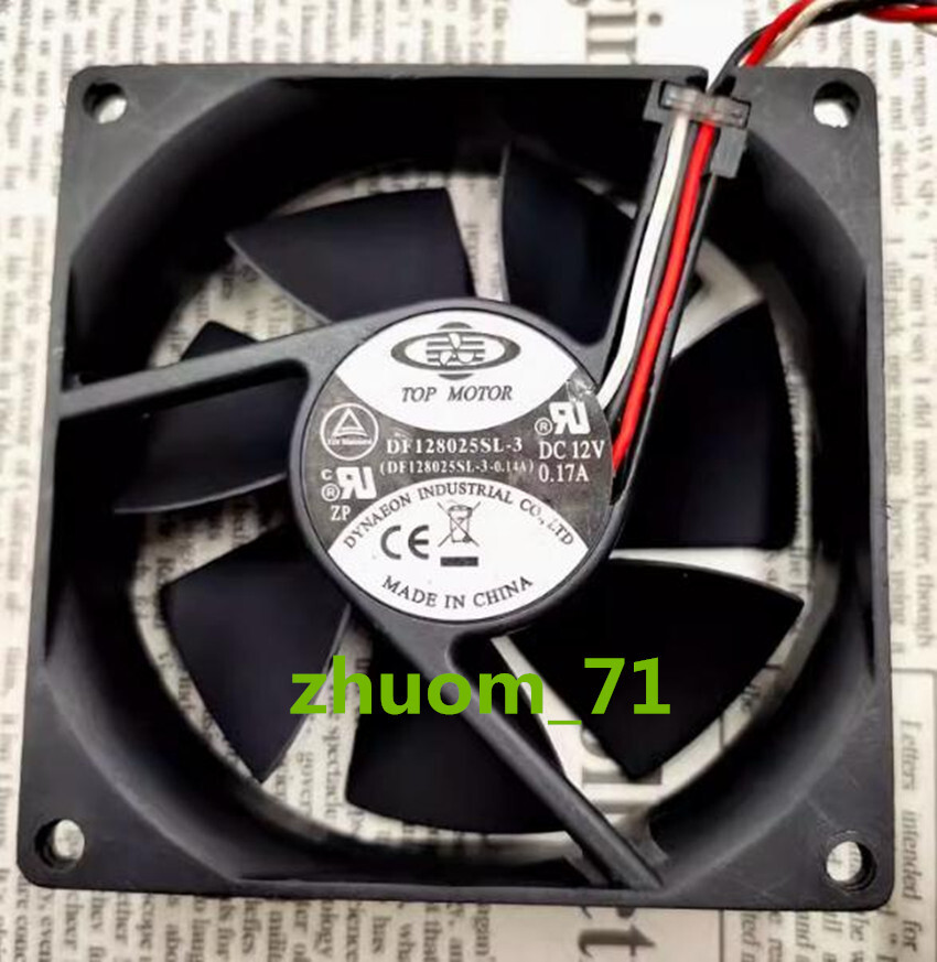 1PC TOP MOTOR DF128025SL-3 8025 12V 0.17A 8CM Case radiator Fan