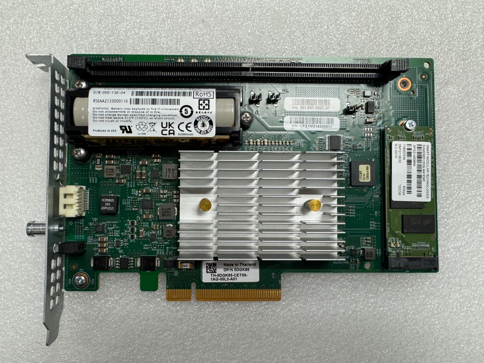 Dell EMC Calypso controller DGK85 with 120GB SSD 303-587-000C-01