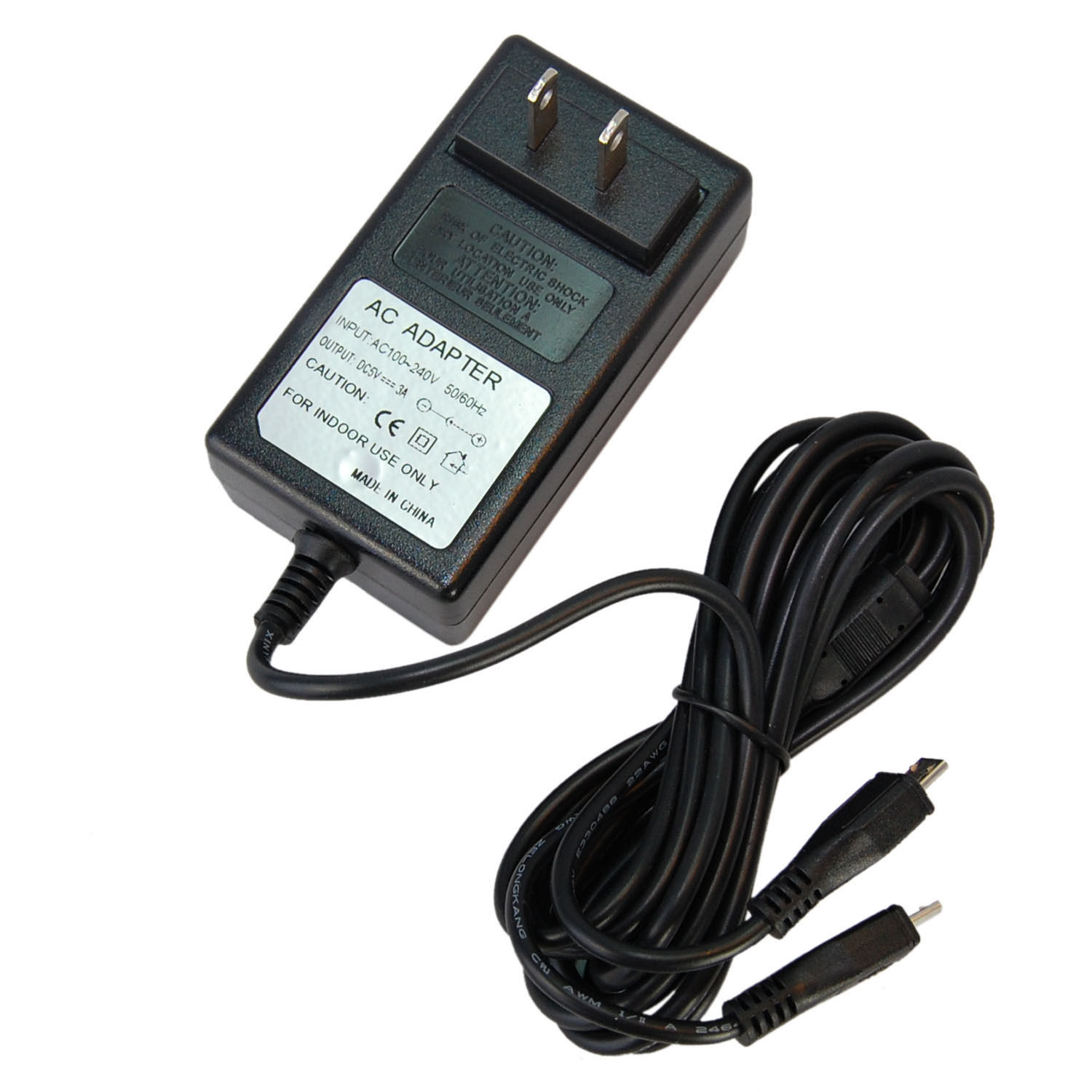 HQRP Micro USB AC Adapter Charger for Toshiba Excite 10 SE AT305SE PDA0DU
