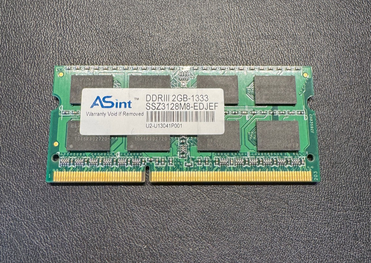 Asint SO-DIMM RAM Memory DDRIII 2GB-1333 SSZ3128M8-EDJEF