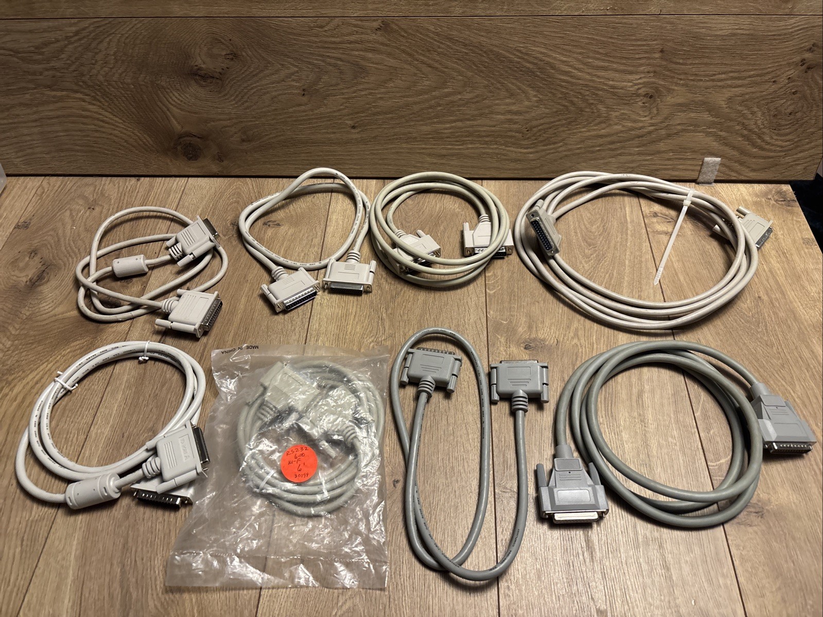 DB25 Serial Printer Cables Lot 8X DB25 Male to Female 3–10 Ft Mixed Lengths