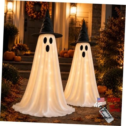 Halloween Decorations Outdoor,Halloween Ghost Lights Indoor,Spooky Ghost with