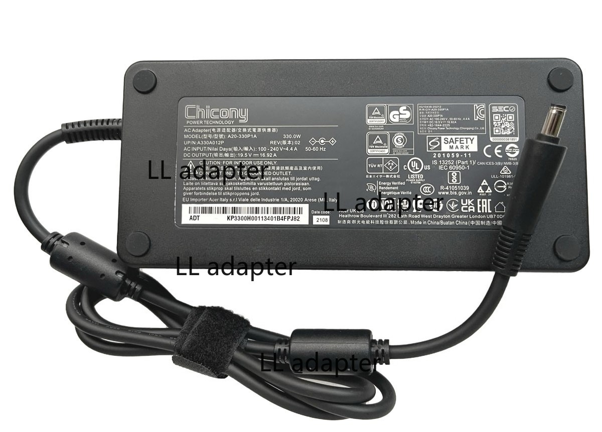 Chicony 330W AC Adapter Charger For Acer Predator Helios Neo 16 PHN16-71 N22Q22