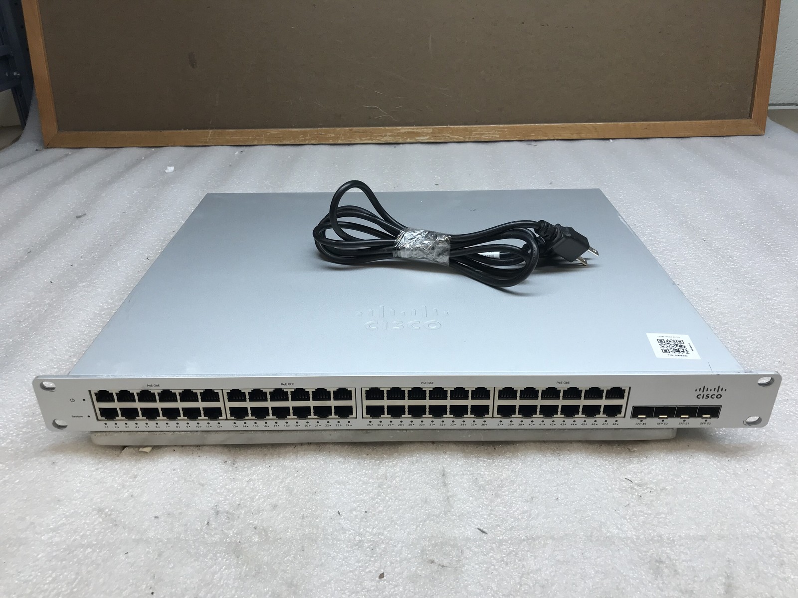 CISCO MERAKI MS220-48LP-HW 48-Port Cloud Managed Switch - UNCLAIMED - TESTED