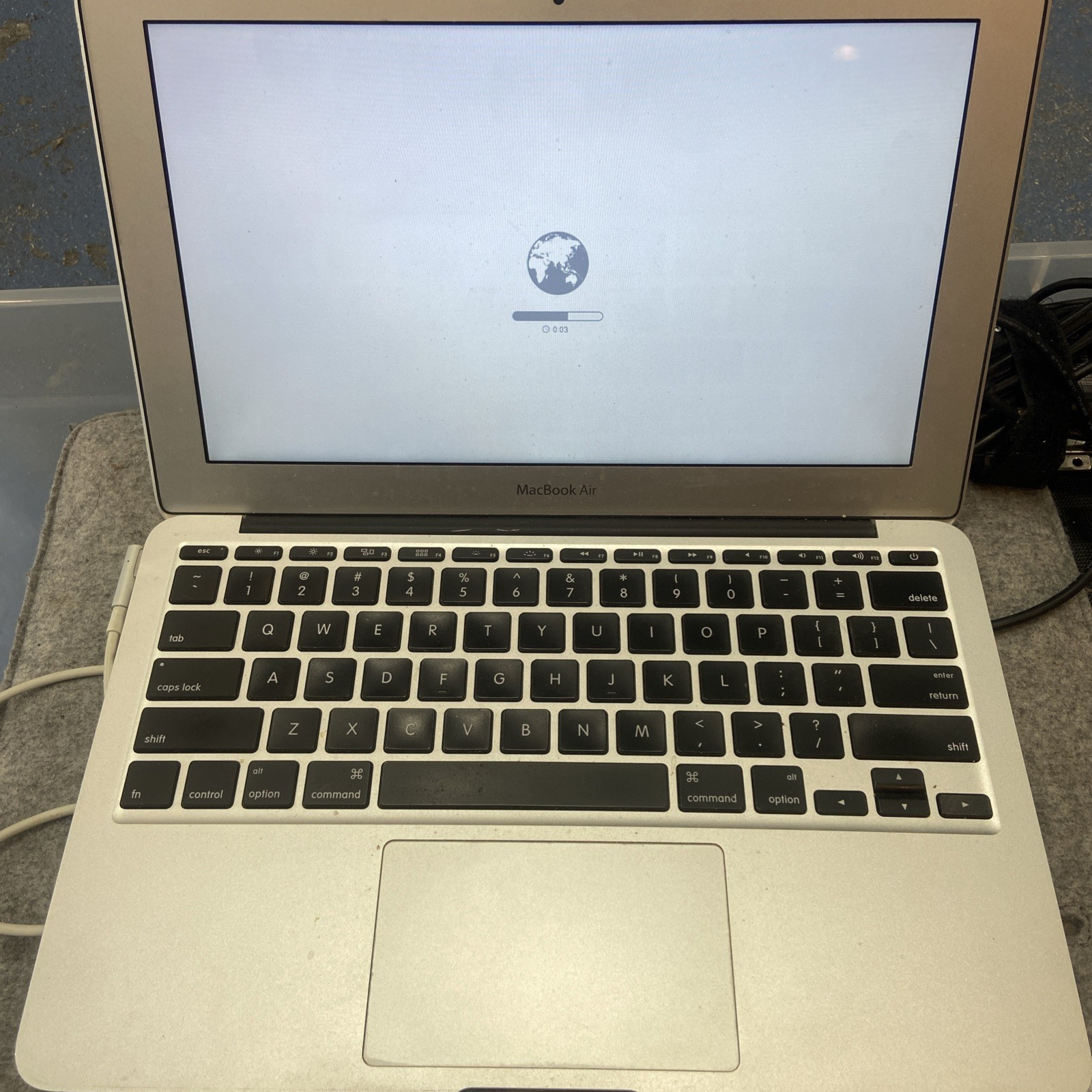 Apple MacBook Air 11" (Model A1370) Clean & Fully Reset (NEEDS BATTERY)