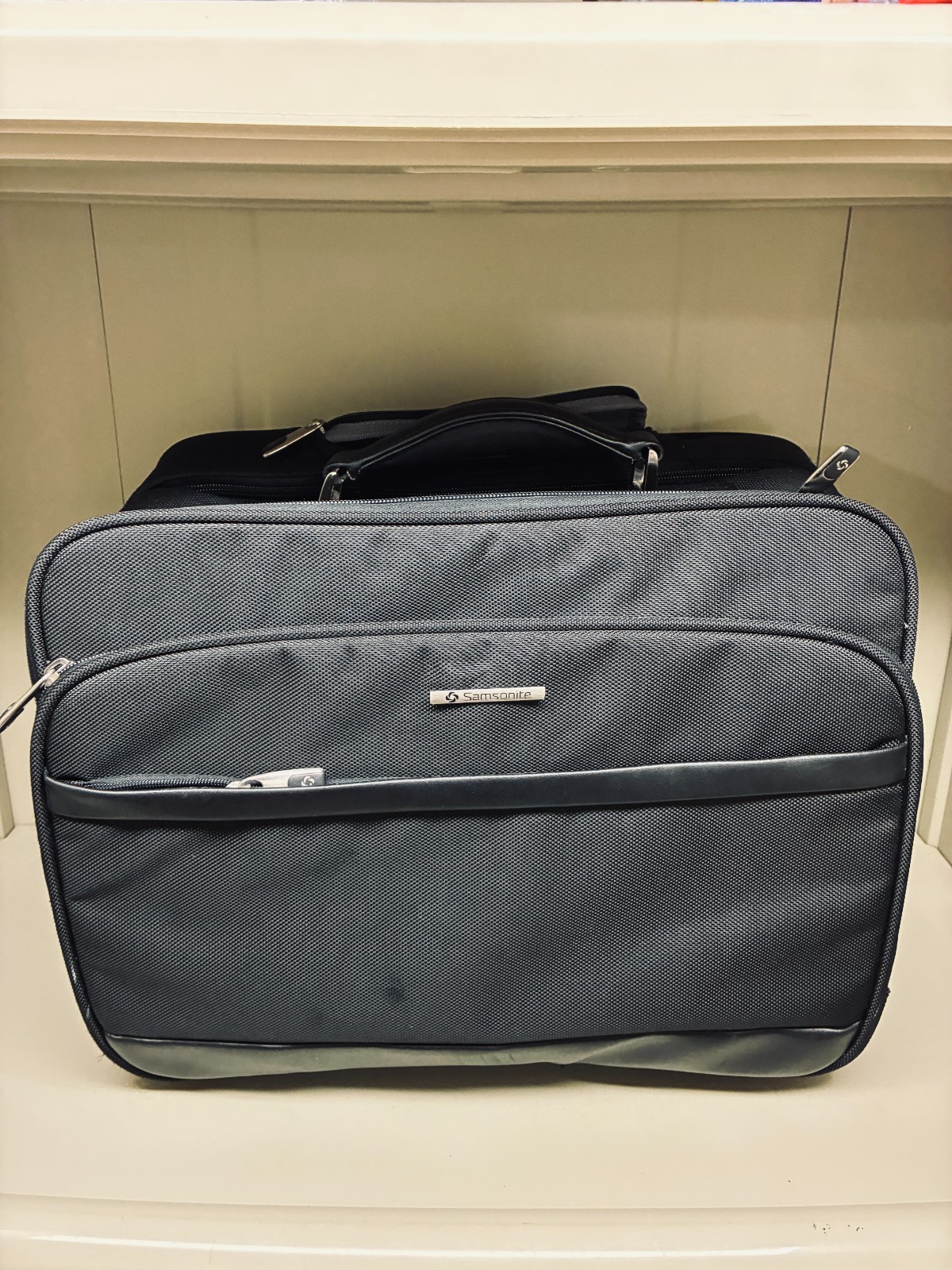 Samsonite Rolling Laptop Bag Mobile Office with Wheels Briefcase Black