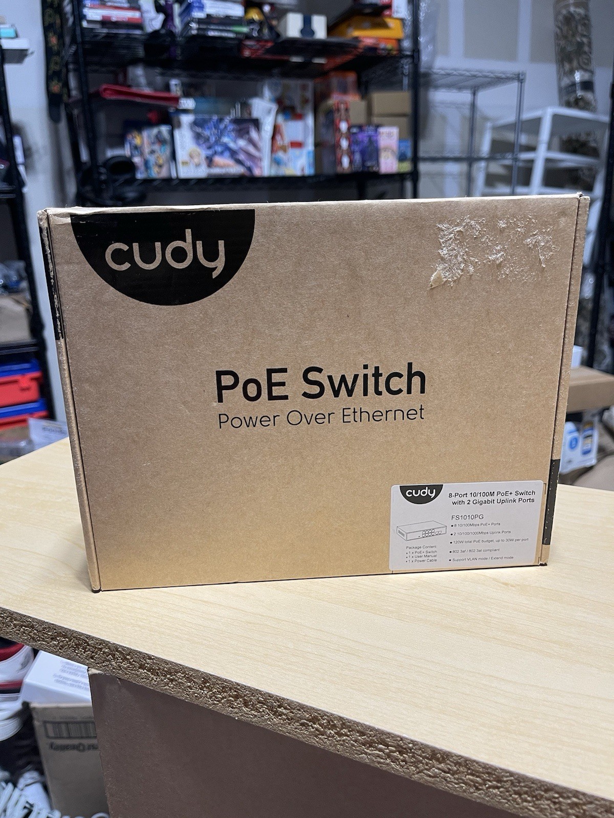 Cudy PoE Switch – 8-Port 10/100M + 2 Gigabit Uplink Ports (FS1010PG
