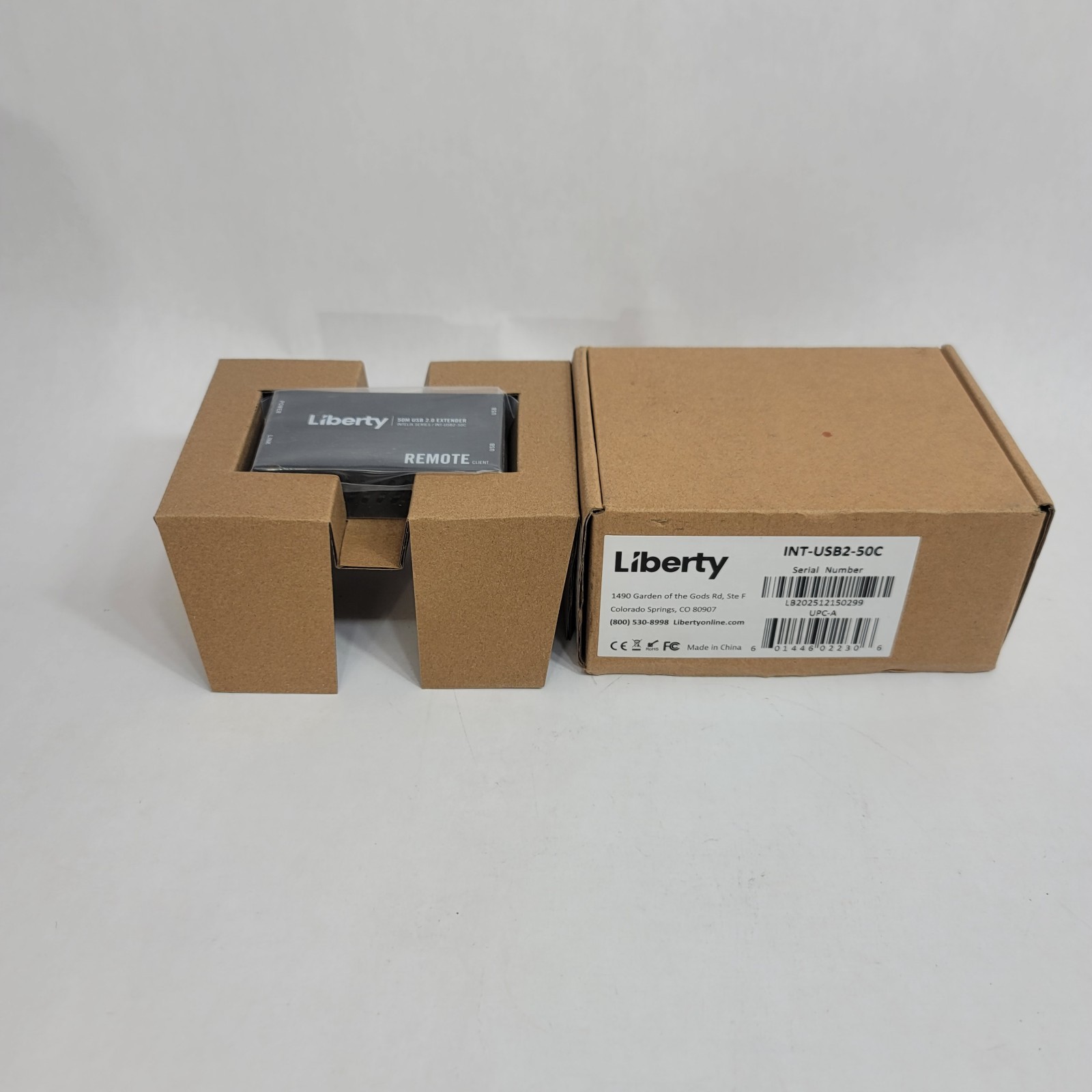Liberty AV INT-USB2-50C Intelix Series 50m USB 2.0 Extender Remote Client