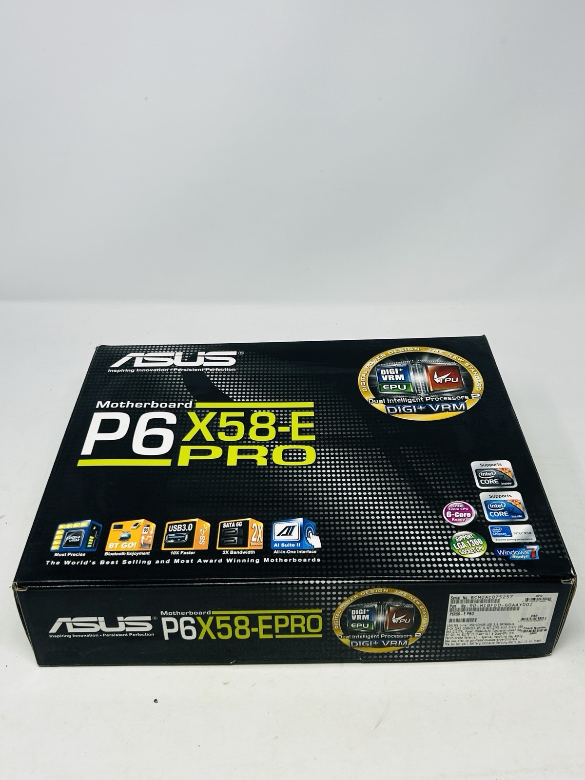 ASUS P6X58D Premium LGA1366 Intel X58 ATX Motherboard In Box Untested B19
