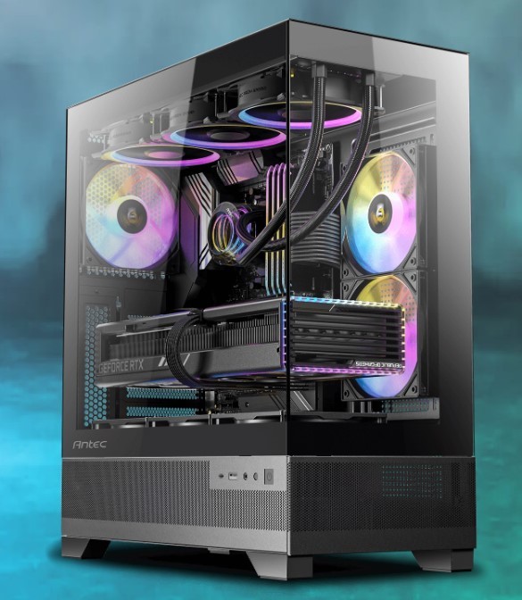Antec CX700 ARGB Black ATX USB 3.0 and Type-C 3.2 Gen 2 Tool Free Panels