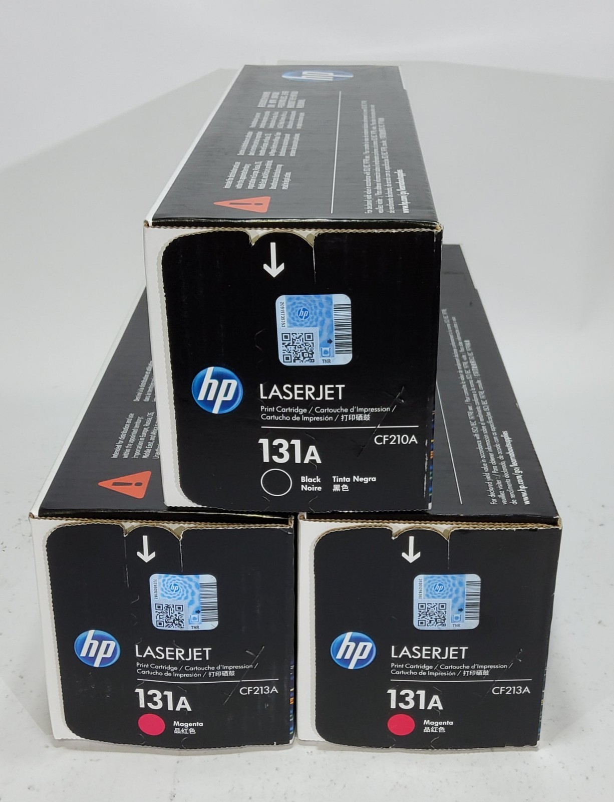 HP 131A Toner Cartridge Black  Magenta  Set CF210A   CF213A Sealed
