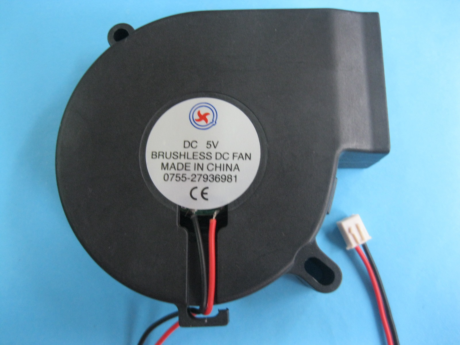 4 pcs Brushless DC Blower Fan 5V 7525S 75x75x25mm 2 Wire Sleeve Bearing New
