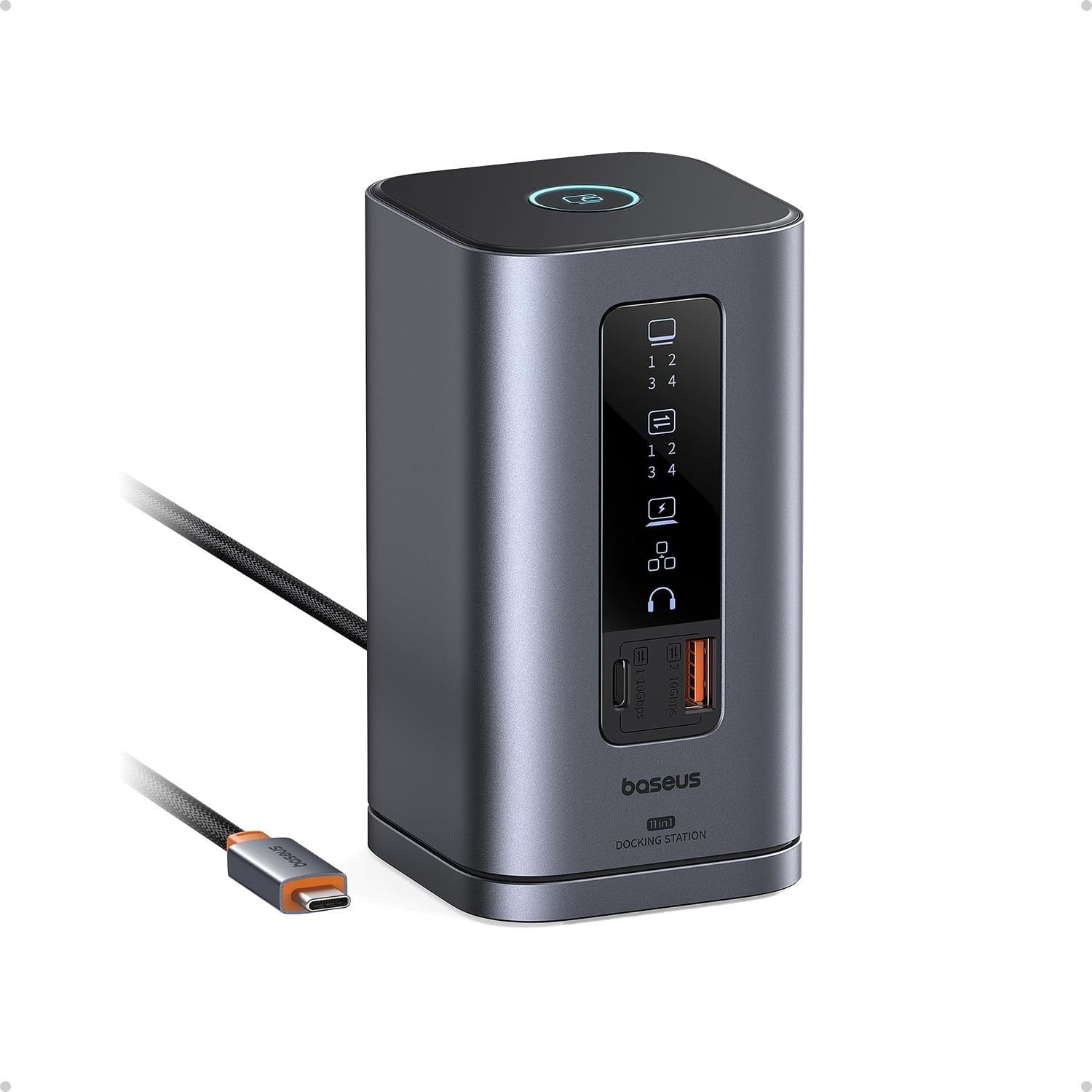 Baseus Spacemate Docking Station 11-in-1 USB-C Dock Hub Windows 4K HDMI & DP