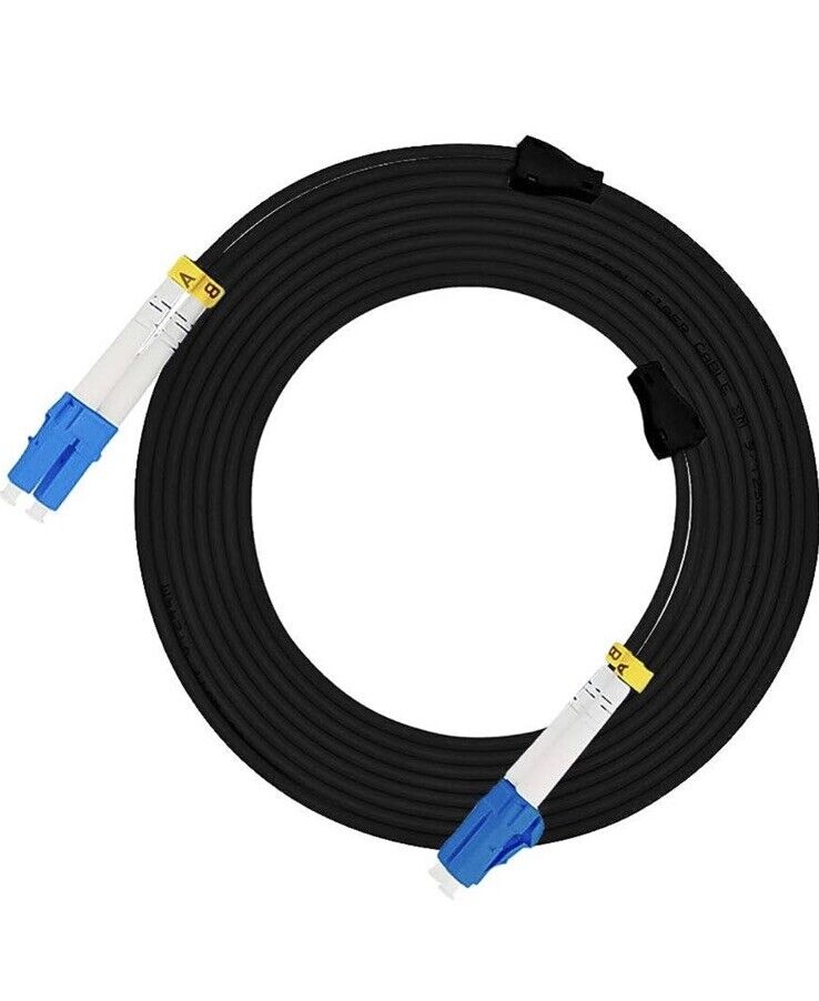 Armored Cable Patch Cord LC/UPC-LC/UPC SM-LSZH-G657A2-3.0-150M Black