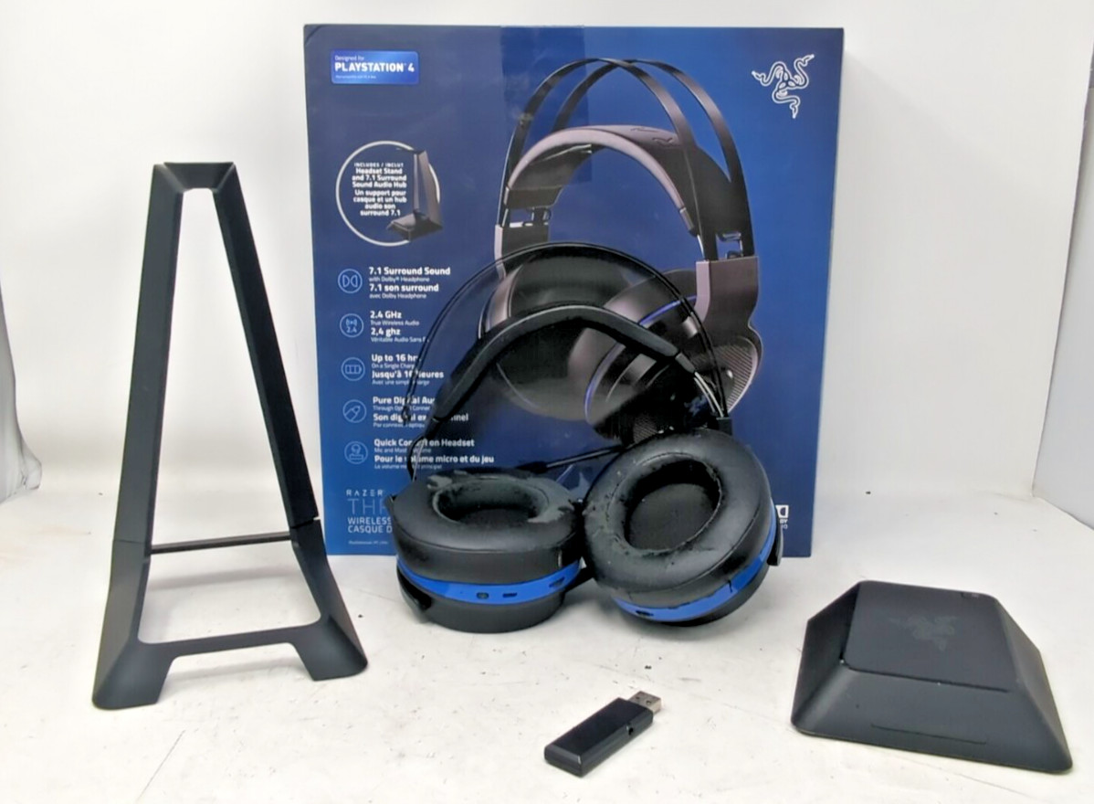 Razer Thresher Ultimate 7.1ch Dolby PS4 Black/Blue HeadsetREAD DESCRIPTION
