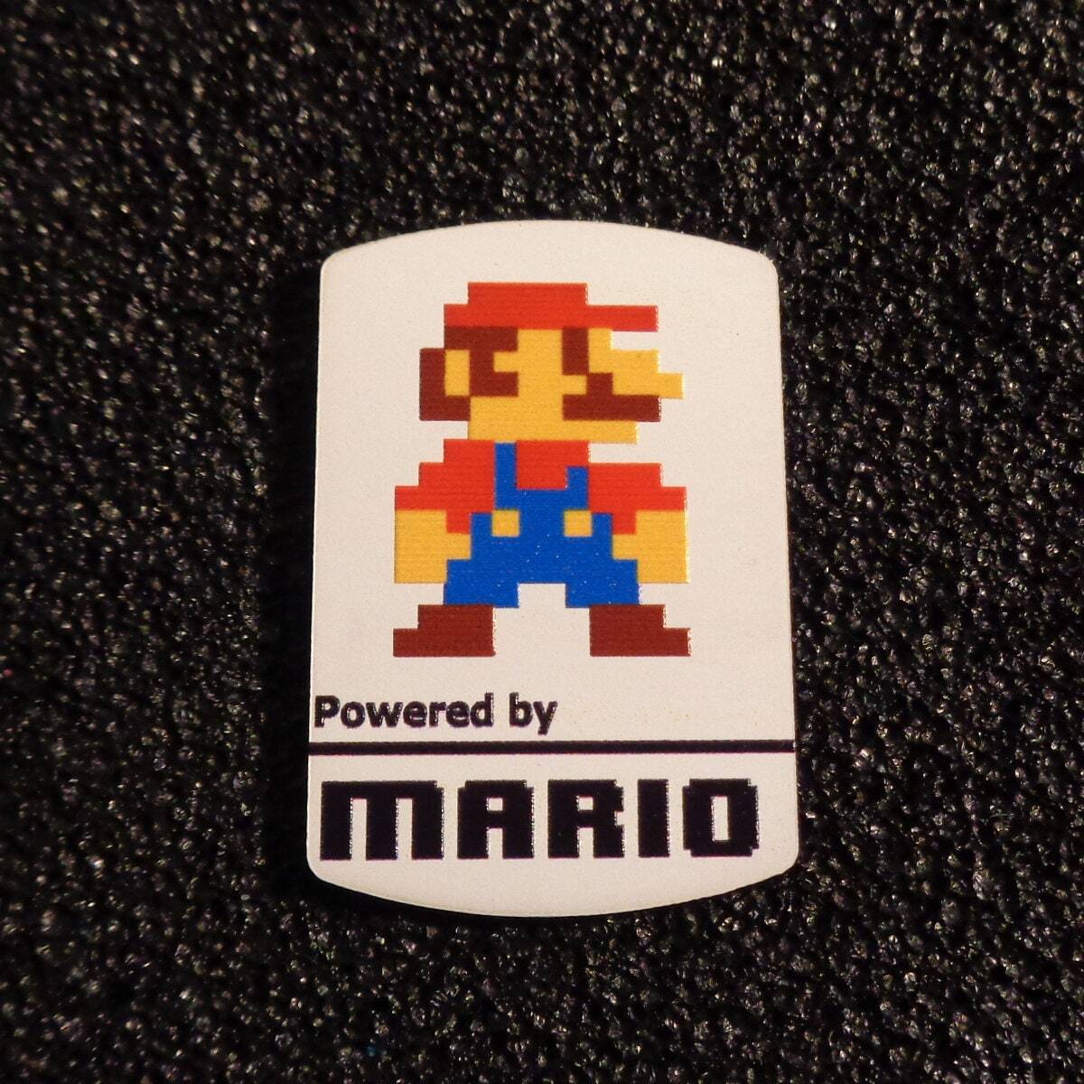 Super Mario 8-bit NES Nintendo Logo Label Decal Case Sticker Badge [452b]