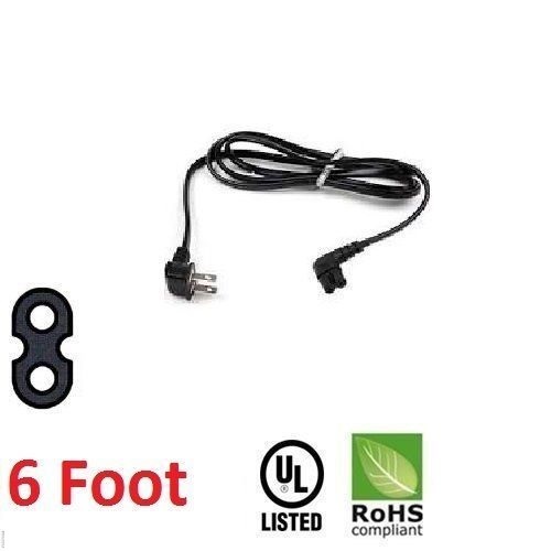 6 Foot Angled 2 Prong replacement CBF power cord for Samsung TV P/N 3903-001117