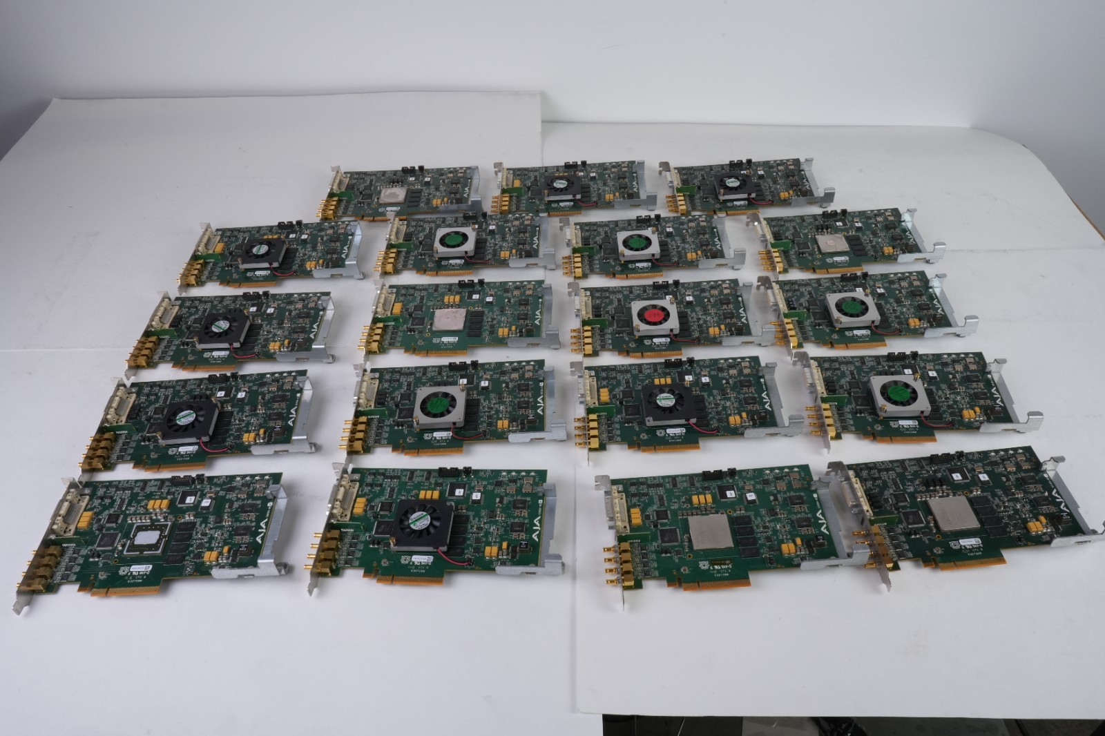 Lot of 19 AJA KONA 4 4-Channel SD/HD/FHD SDI PCIe x8 XC7K325T Kintex-7 AS IS