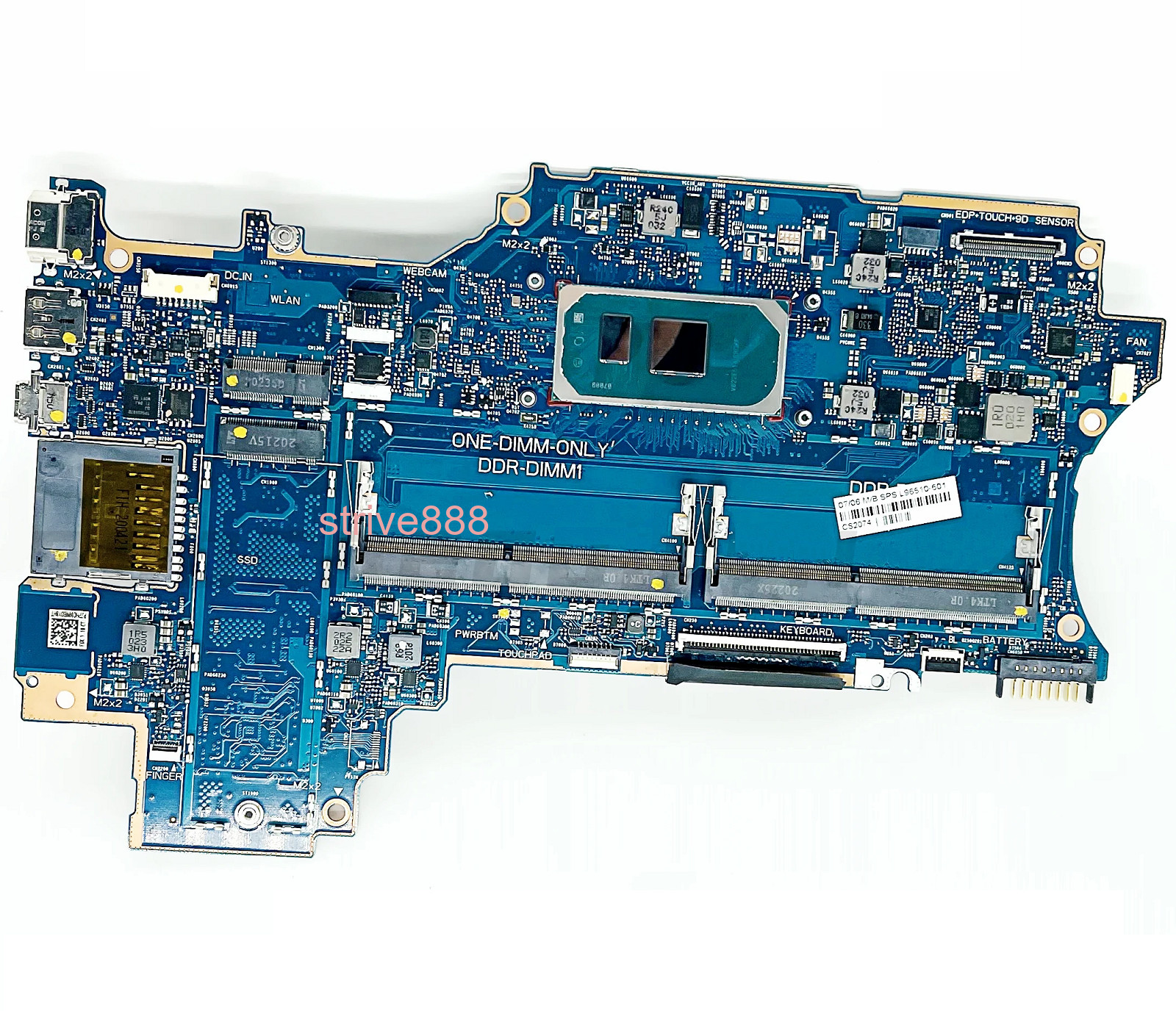 For HP X360 14-DW w/I3-1005G1 CPU Motherboard L96510-601 L96510-001 6050A3156701