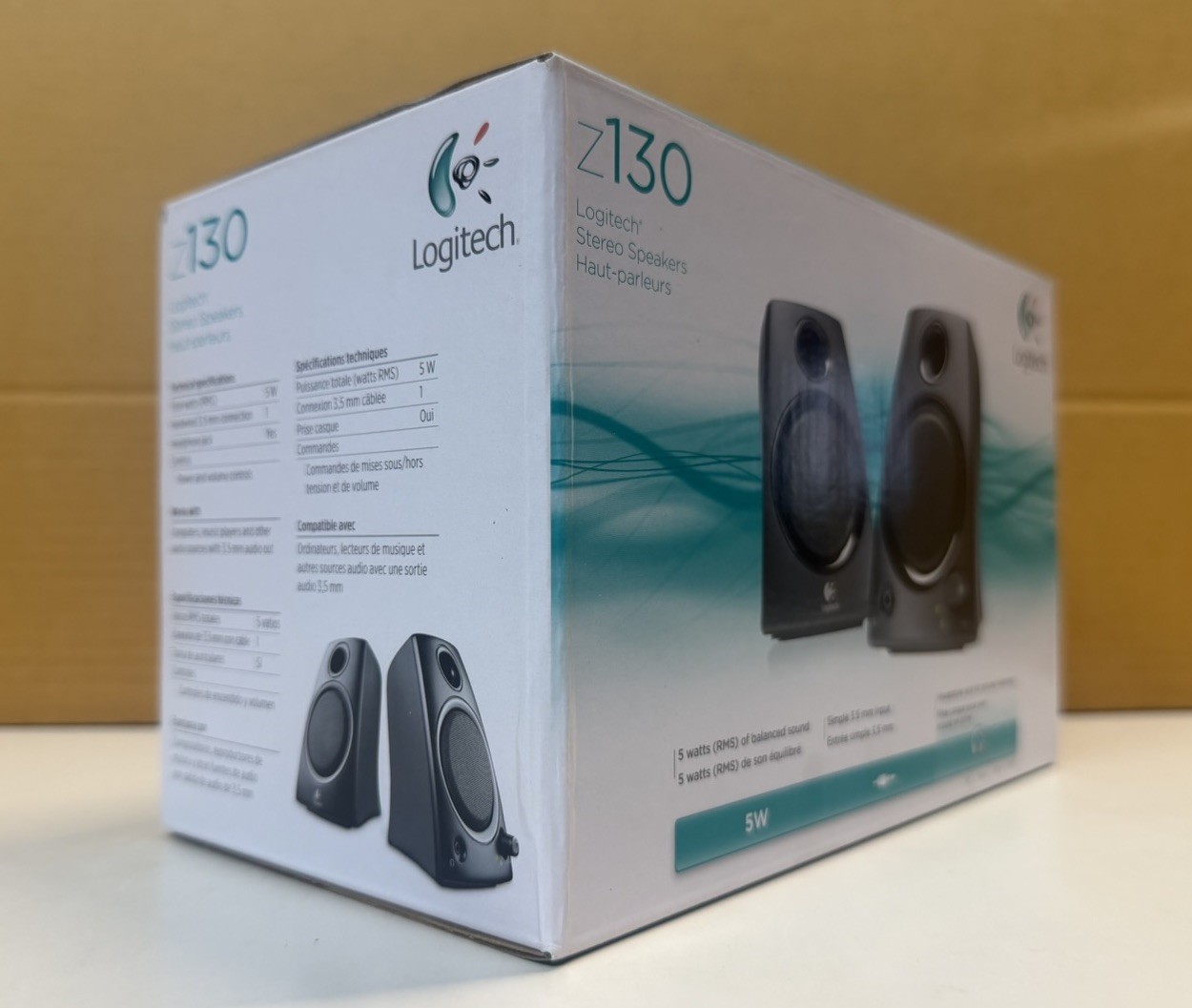 Logitech Z130 Compact 2.0 Stereo Speakers 3.5mm Jack Black | Free & Fast Shipp |