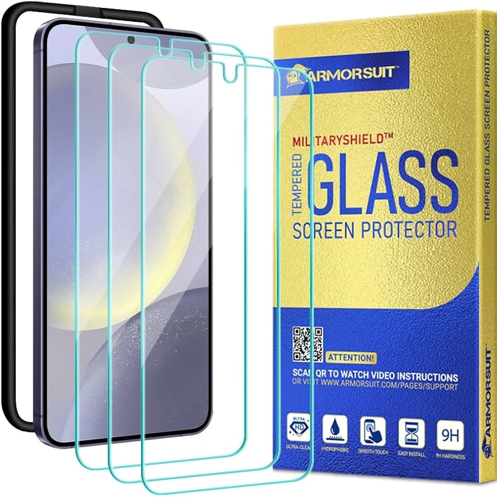 (3 Pack) ArmorSuit Samsung Galaxy S24 Plus Tempered Glass Screen Protectors S24+