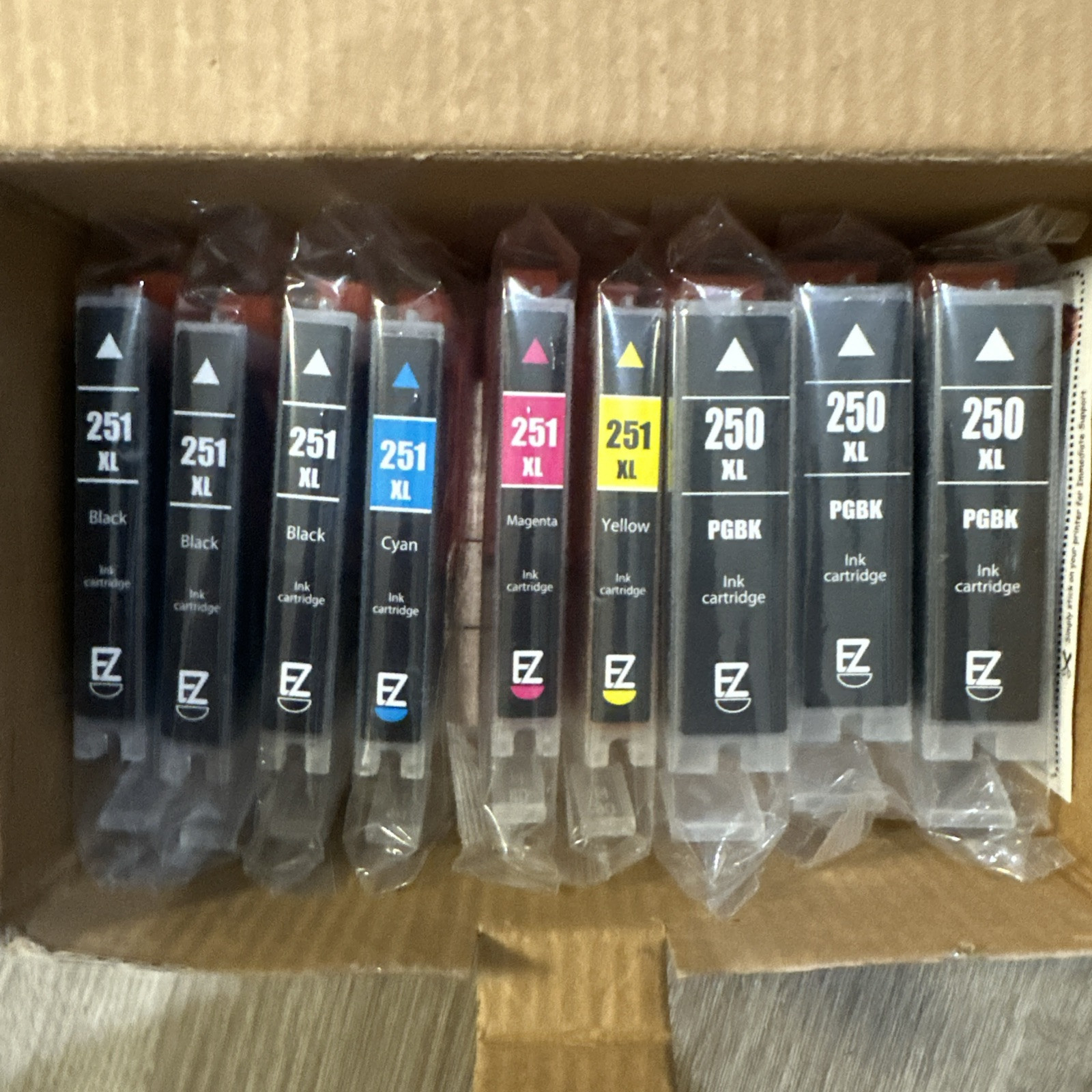Compatible Canon PGI-250XL CLI-251XL Ink Cartridges 9 Pack