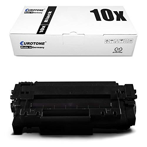 Eurotone 10x toner cartridge Eurotone instead of CE255A 55A P3011 MFP M525 P3015