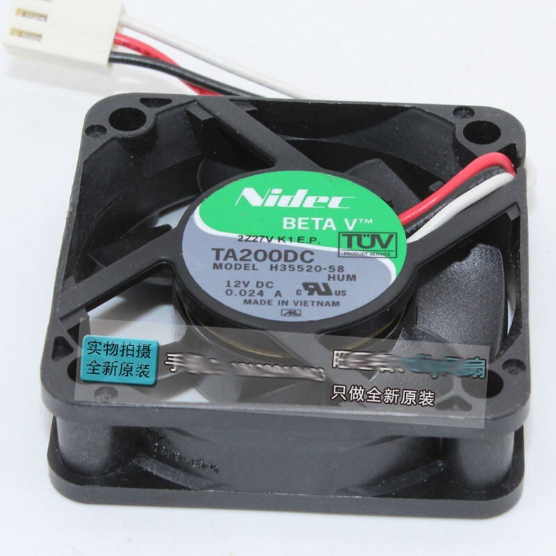 NIDEC TA200DC H35520-58 DC12V 5015 5cm ultra-quiet cooling fan
