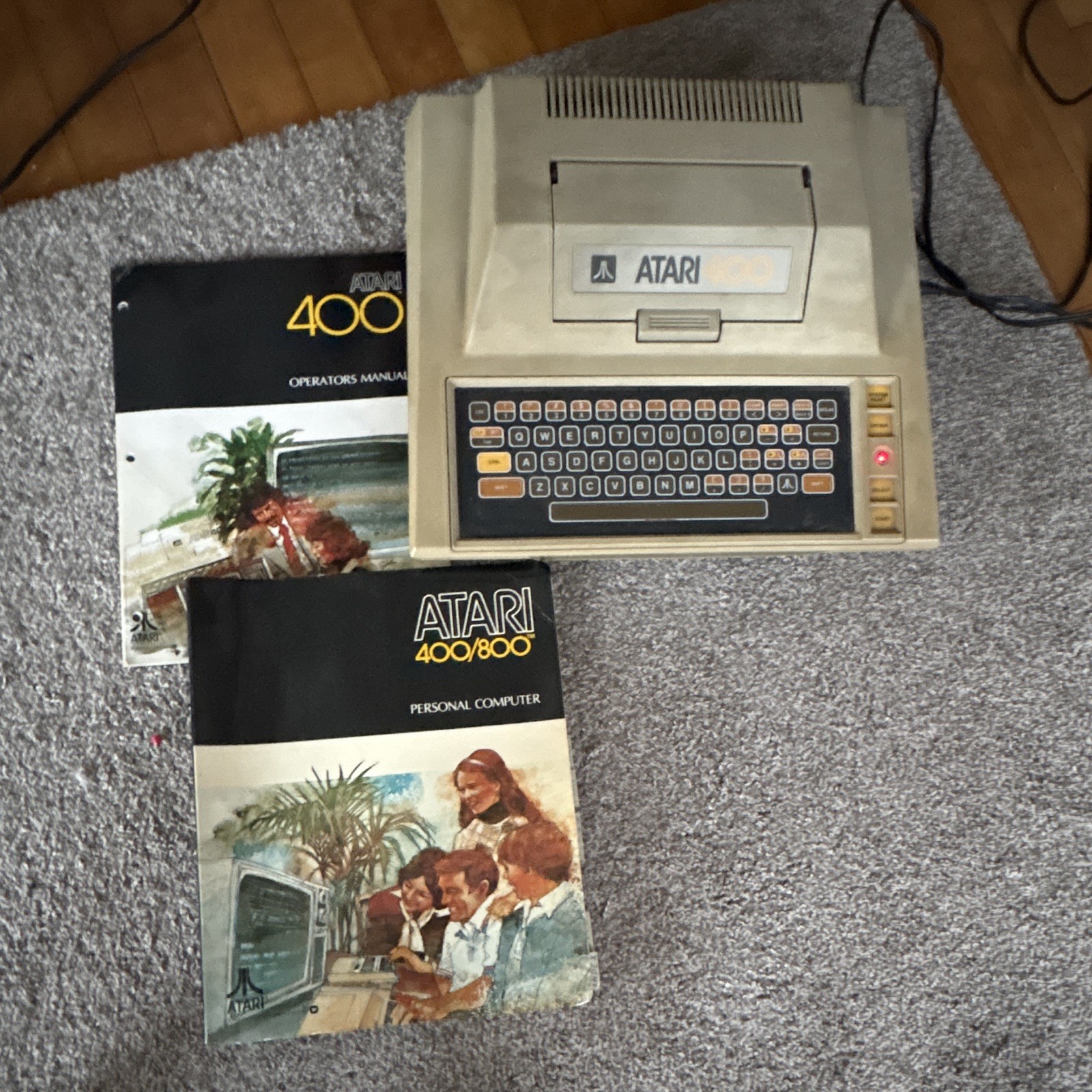 Atari 400 Vintage Computer With Manuals