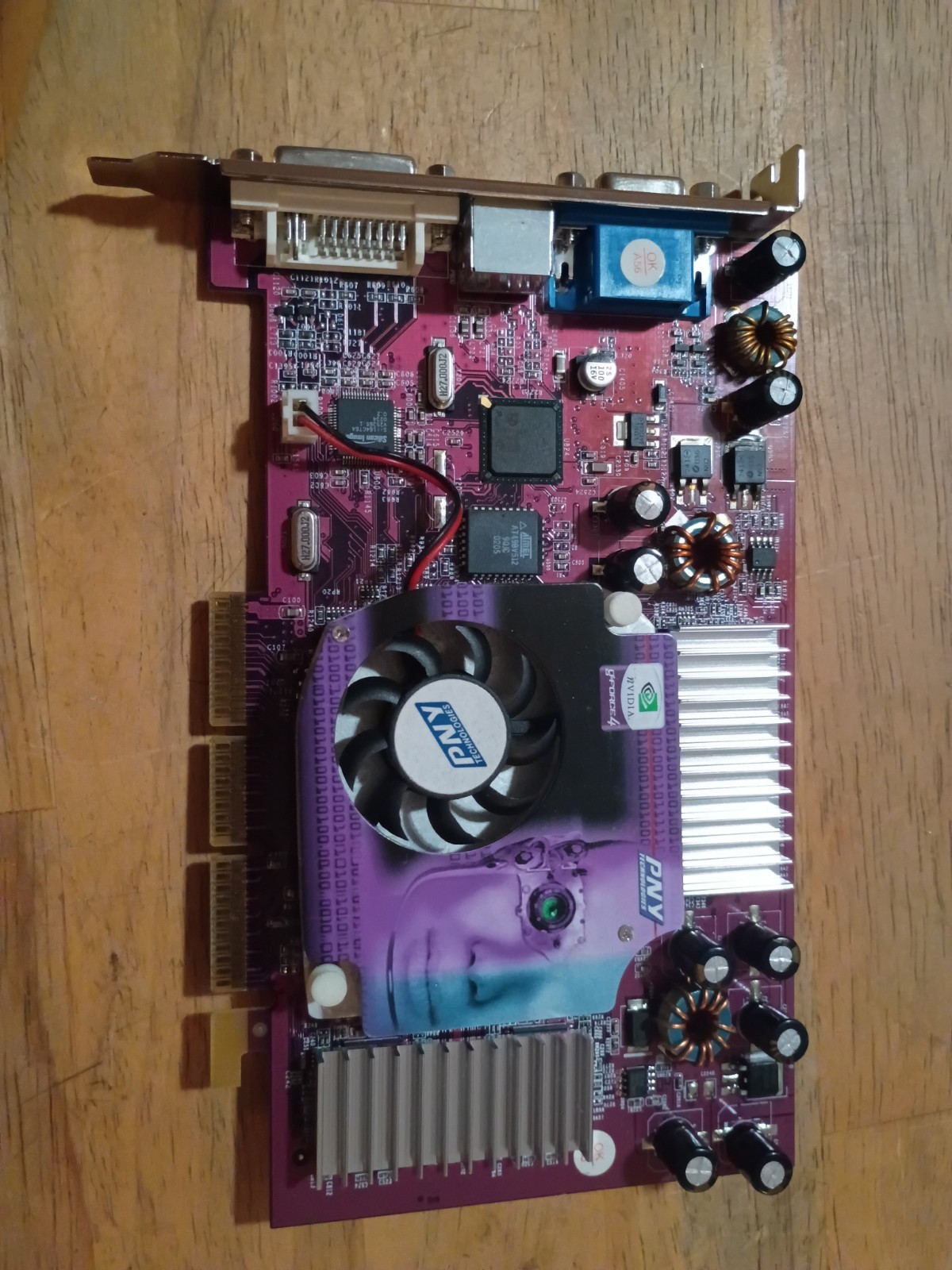 PNY NVIDIA GeForce4 Ti 4200-8x 64MB AGP Graphics Card GF4Ti4200AGP8X64 Untested
