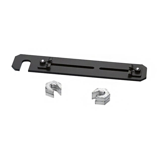 Panduit FR6TRBE12 FiberRunner QuikLock Mounting Bracket for Cable Pathway Black