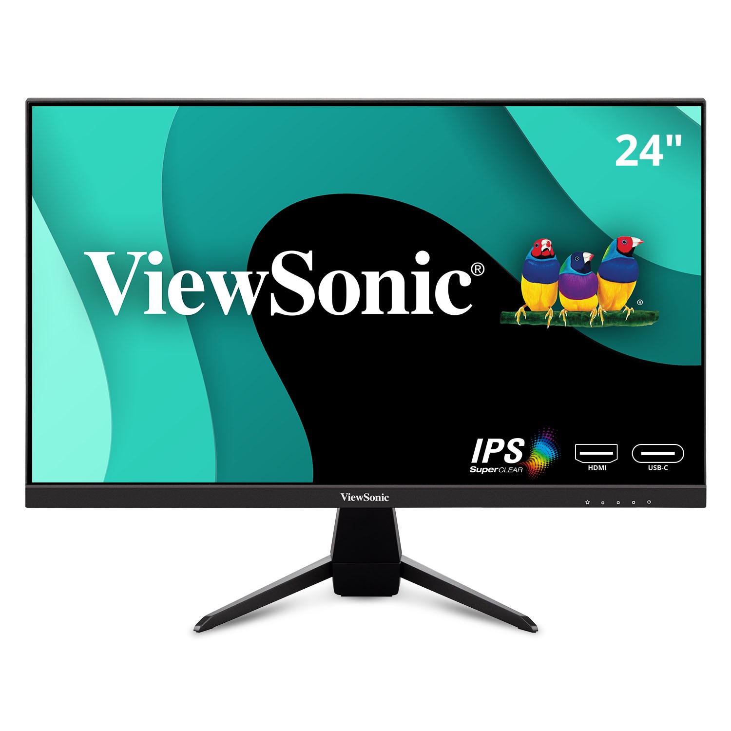 ViewSonic VX2467U 24" IPS FHD Monitor with 60Hz USB-C (CR)