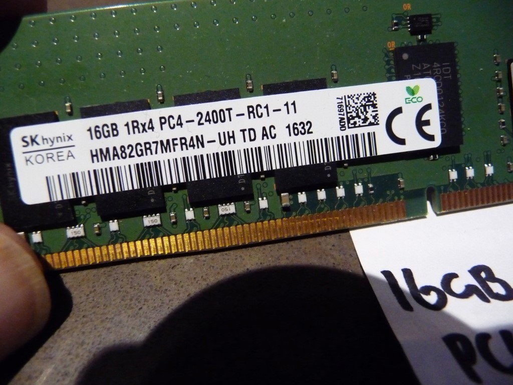 AU SELLER SKhynix  809082-091  HPE 16GB 1RX4 PC4-2400T-R SERVER RAM 1632 TESTED