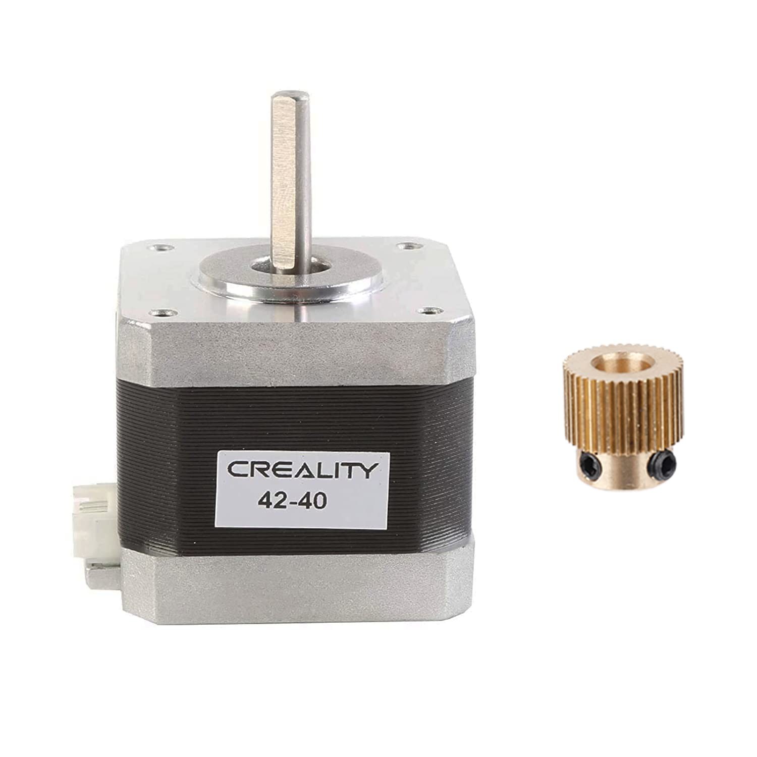 Creality Official 42-40 Stepper Motor with Extruder Gear, 2 Phase 1A 1.8 Degr...