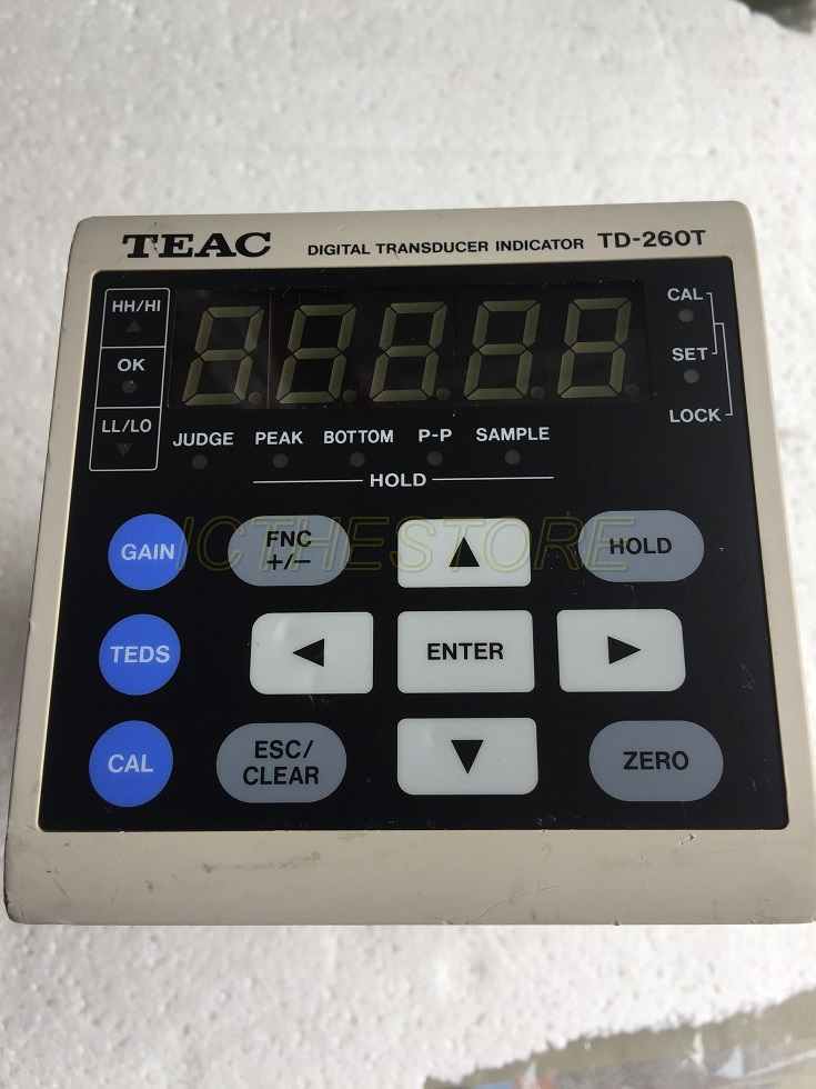 USED GOOD TEAC TD-260T DIGITAL TRANSDUCER INDICATOR DHL or Fedex with warranty