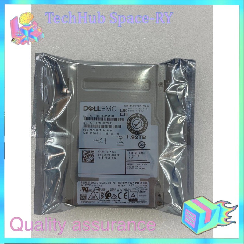 NEW Dell 06K35K 6K35K 1.92TB 6K35K 24Gbps SAS RI TLC 2.5 Dell SSD G14 KIT New