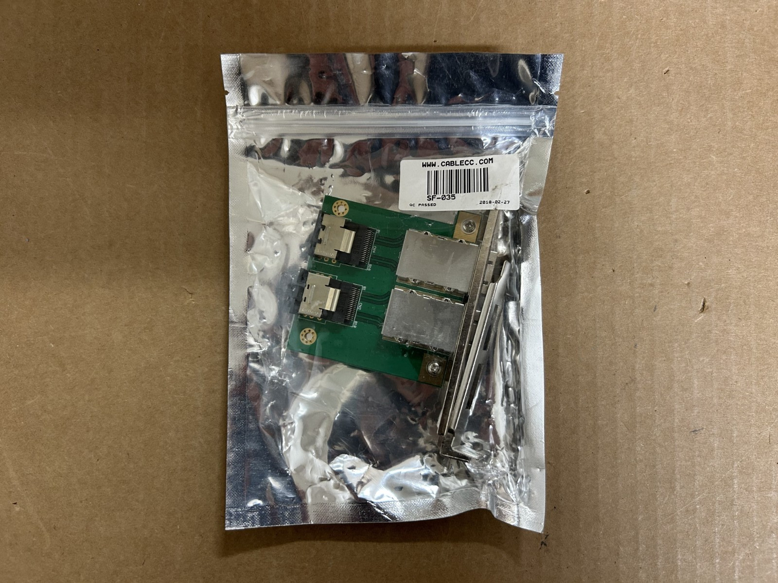 Dual Ports Mini SAS SFF-8088 To SAS 36Pin SFF-8087 PCBA Female Adapter With PCI