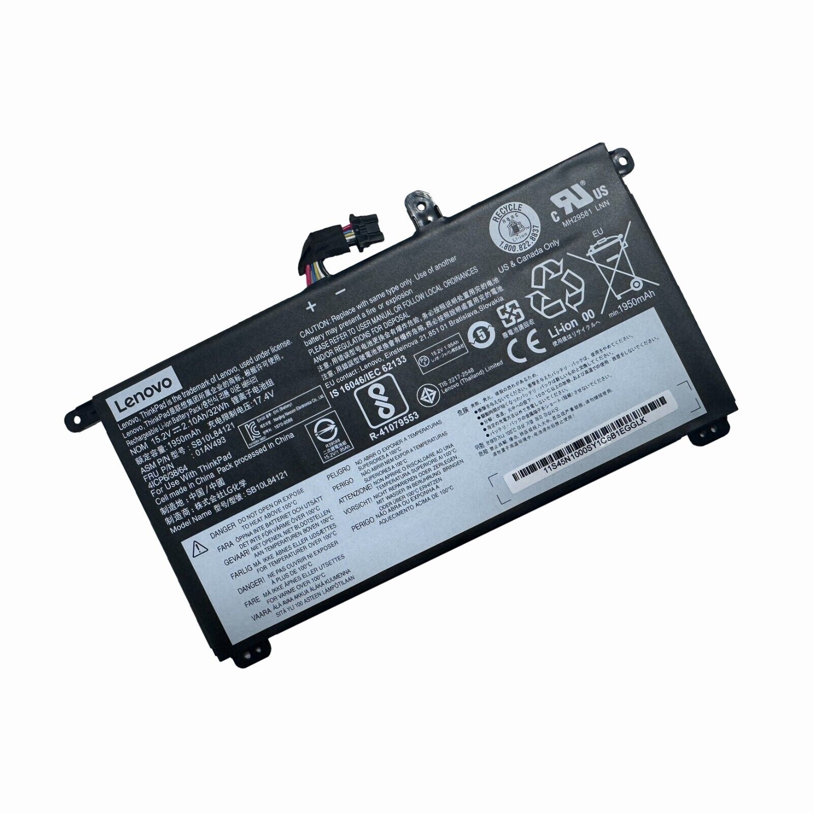 Genuine 01AV493 Battery For Lenovo ThinkPad T570 T580 P51S P52S 00UR891 00UR892
