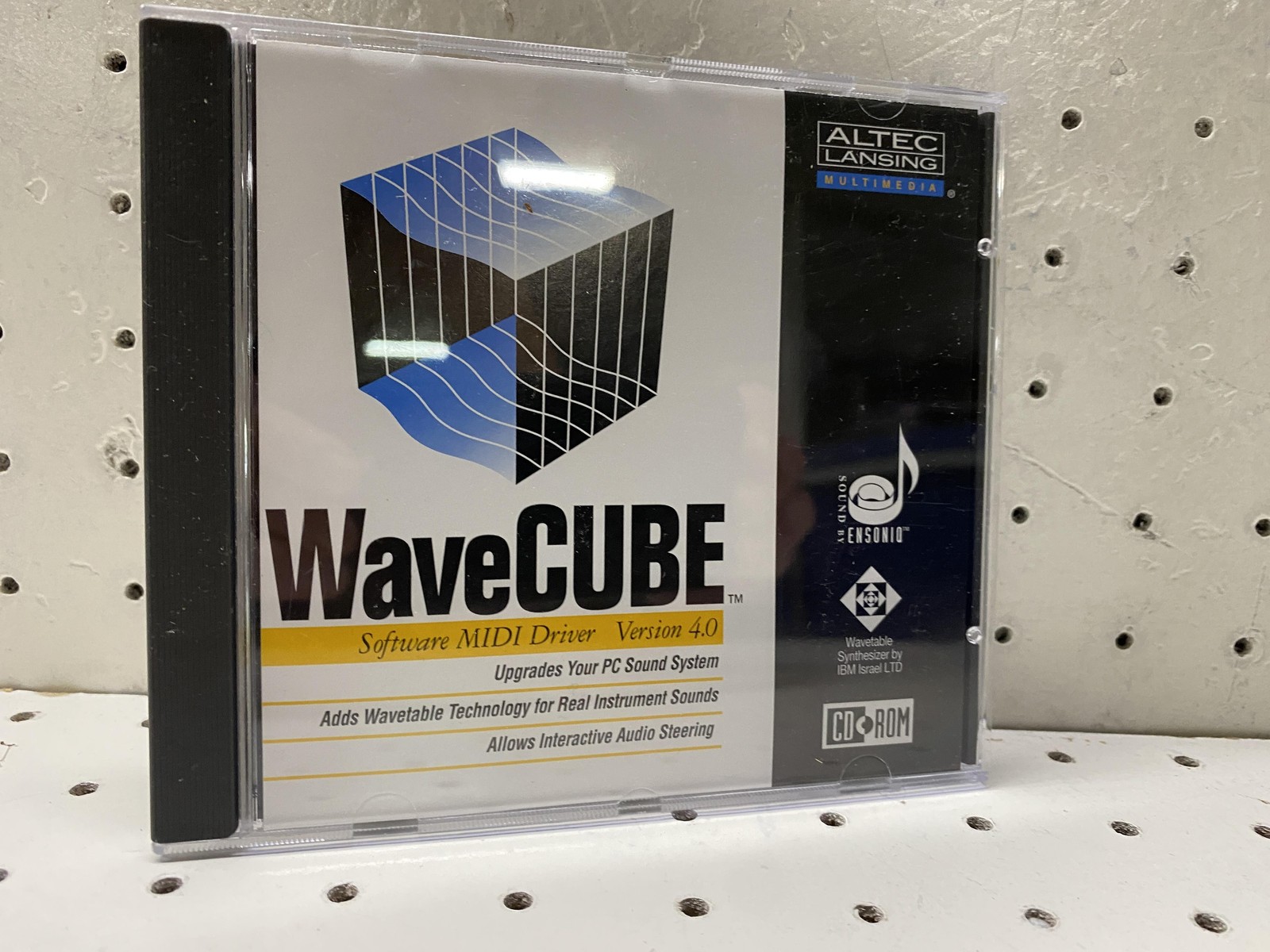 Vintage 1996 Altec Lansing WaveCUBE MIDI Driver 4.0 Software CD-ROM Windows 95